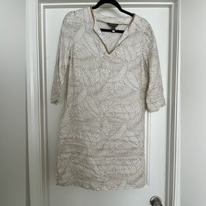 Tommy Bahama Penciled Palm Linen Dress
